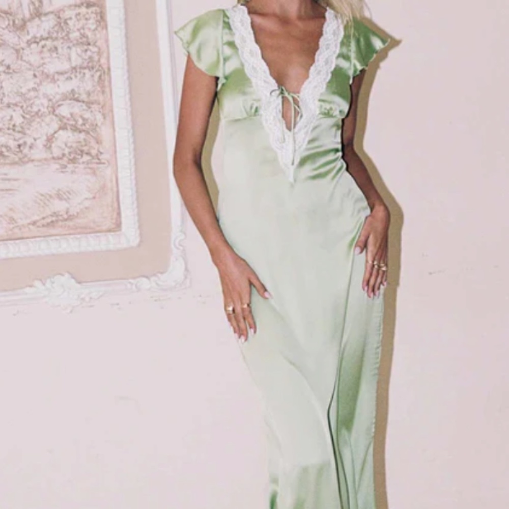 Princess Polly Green Maxi Dress